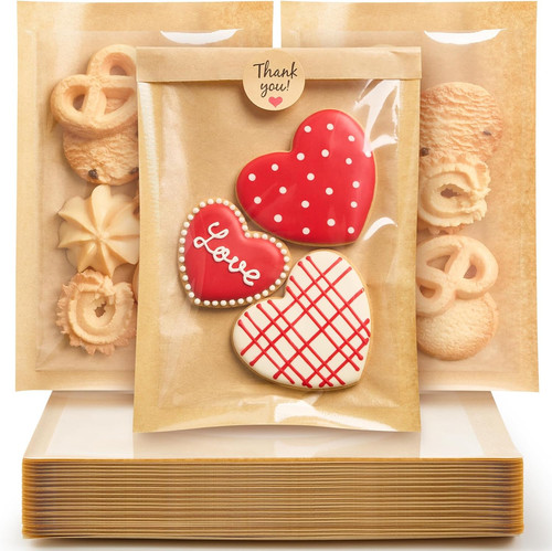 Cookie bags with - with, window,